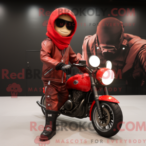 Red Sniper maskot kostume...