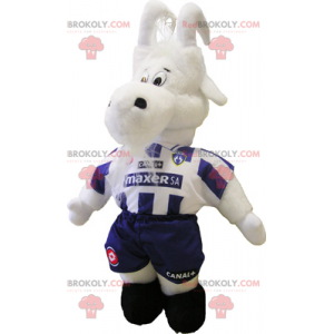 Mascotte di capra in costume da calcio - Redbrokoly.com