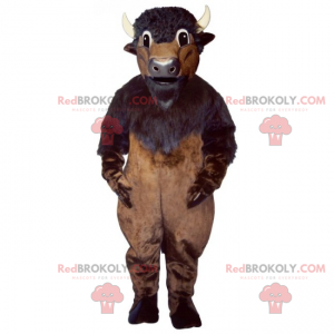 Mascotte de buffle marron - Redbrokoly.com