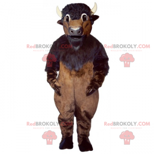 Mascotte di bufalo marrone - Redbrokoly.com