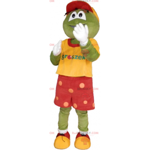 Hjorte maskot i fodboldtøj - Redbrokoly.com