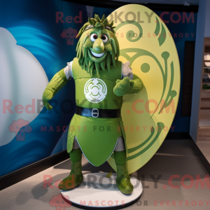 Olive Celtic Shield maskot...
