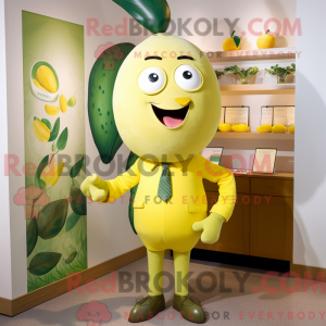 Oliven sitron maskot drakt...