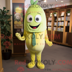 Oliven sitron maskot drakt...