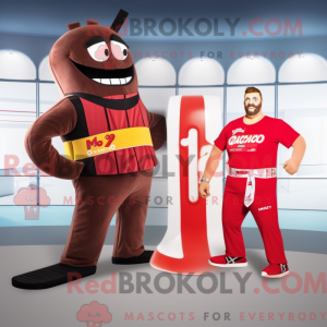 Red Chocolate Bar maskot...
