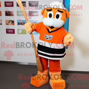 Orange Ice Hockey Stick...