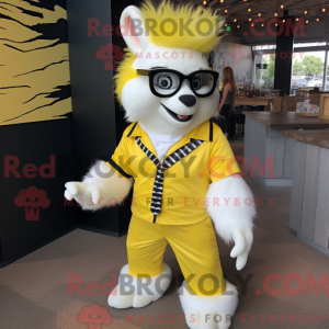 Citrongul Skunk maskot...