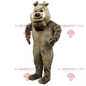 Hondenmascotte - Grijze Engelse Bulldog - Redbrokoly.com
