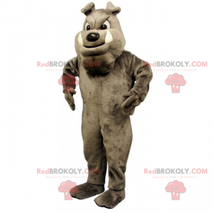 Mascotte cane - Bulldog inglese grigio - Redbrokoly.com