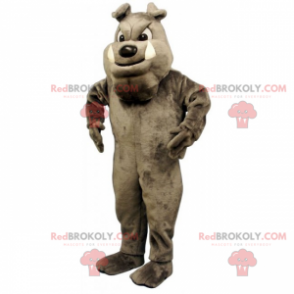 Hondenmascotte - Grijze Engelse Bulldog - Redbrokoly.com