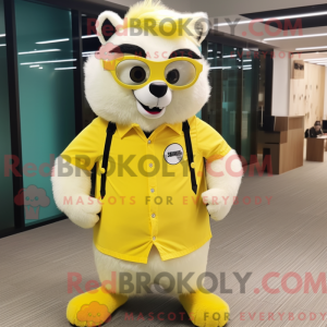 Citrongul Skunk maskot...