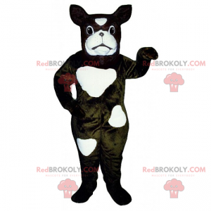 Hundemaskot - French Bulldog har flekker - Redbrokoly.com