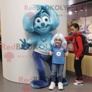 Maskotdraktfigur Cyan...