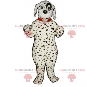 Mascote cão - Dálmata com coleira - Redbrokoly.com