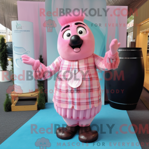 Pink sækkepibe maskot...