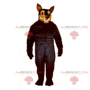 Dog mascot - Doberman - Redbrokoly.com