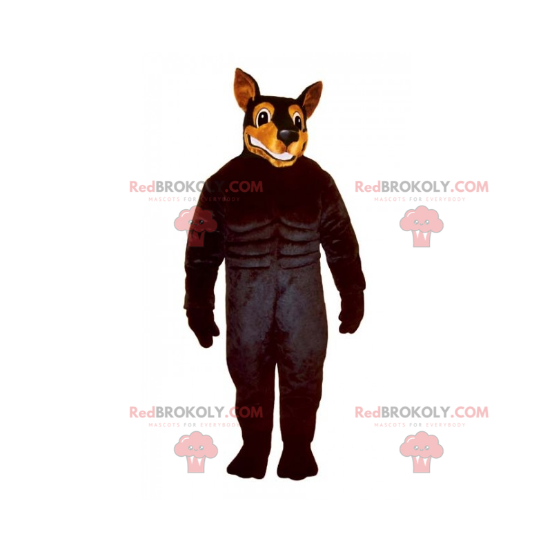 Mascote do cão - Doberman - Redbrokoly.com