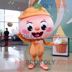 Peach Cupcake Maskottchen...