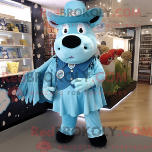 Maskotdraktfigur Sky Blue...