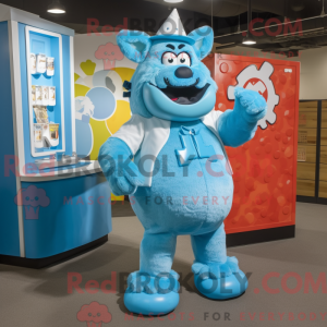 Sky Blue Steak mascotte...