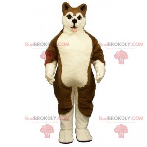 Dog mascot - Brown Husky - Redbrokoly.com