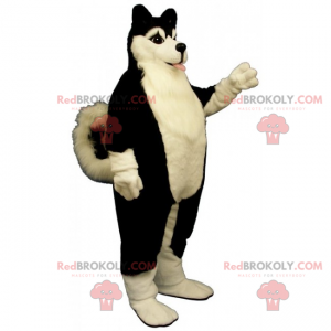 Hondenmascotte - Black Husky - Redbrokoly.com