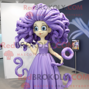 Lavendel Medusa maskot...
