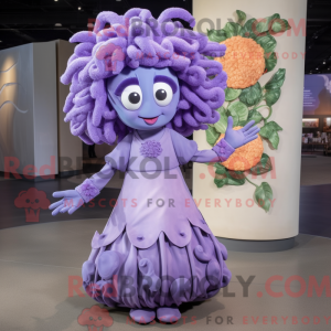 Lavendel Medusa maskot...