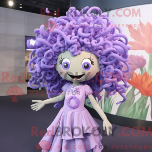 Lavendel Medusa maskot...