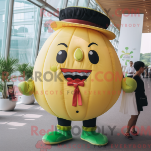 Gull vannmelon maskot drakt...