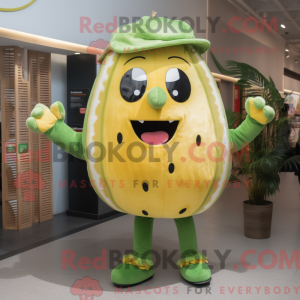 Gull vannmelon maskot drakt...