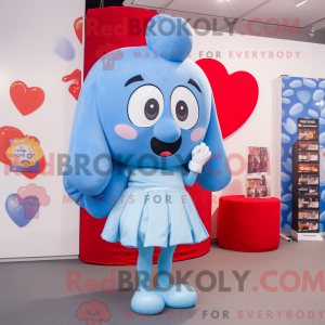 Sky Blue Heart mascotte...