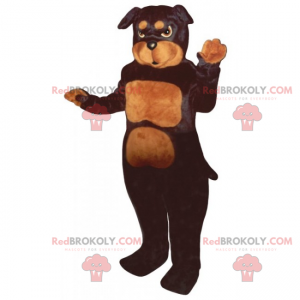 Mascote do cão - Pitbull - Redbrokoly.com