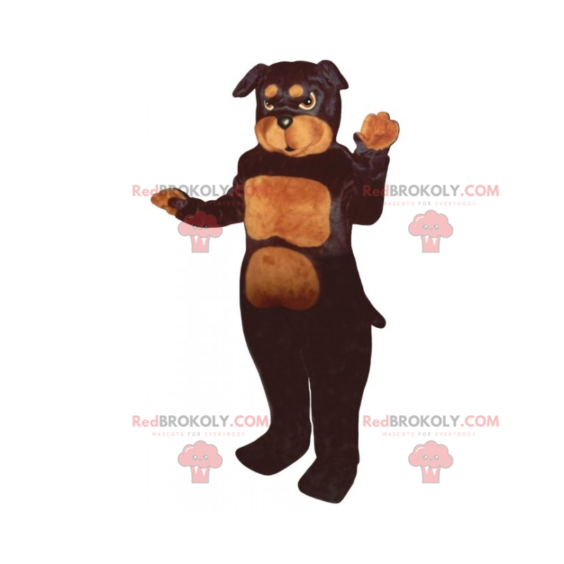 Dog mascot - Pitbull - Redbrokoly.com