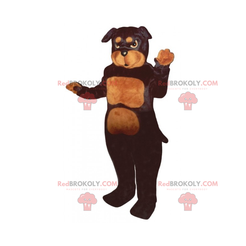 Hundemaskot - Pitbull - Redbrokoly.com