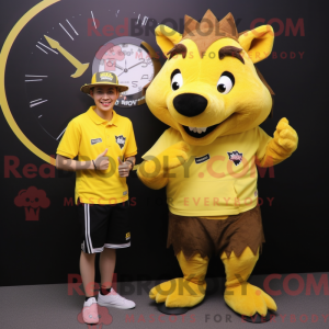 Yellow Wild Boar mascot...