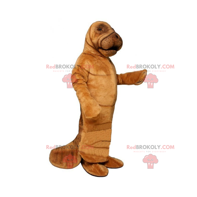 Mascotte de chien - Shar-Pei - Redbrokoly.com