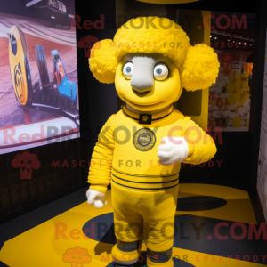 Lemon Yellow Ram maskot...