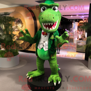 Máscara de crocodilo verde...