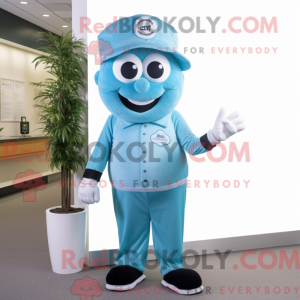 Cyan Armbanduhr Maskottchen...