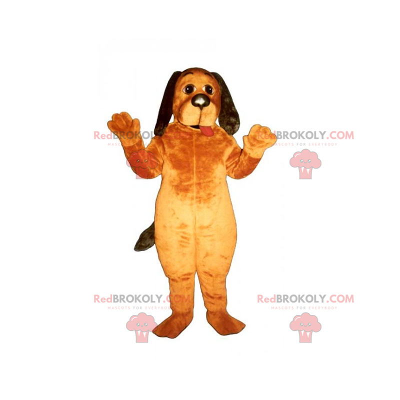 Mascotte de chien aux longues oreilles - Redbrokoly.com Mascotte de chien aux longues oreilles - Redbrokoly.com