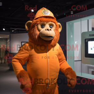 Orange Baboon mascot...