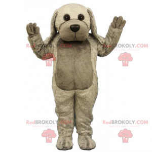 Hondenmascotte met lange grijze oren - Redbrokoly.com