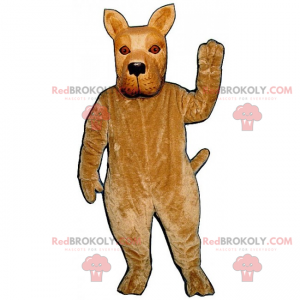 Hundemaskottchen mit spitzen Ohren - Redbrokoly.com