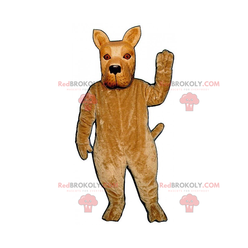 Hundemaskottchen mit spitzen Ohren - Redbrokoly.com