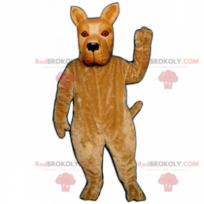 Dog mascot with pointy ears - Redbrokoly.com