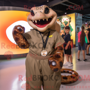 Brun Anaconda maskot...