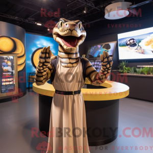 Brown Anaconda mascot...