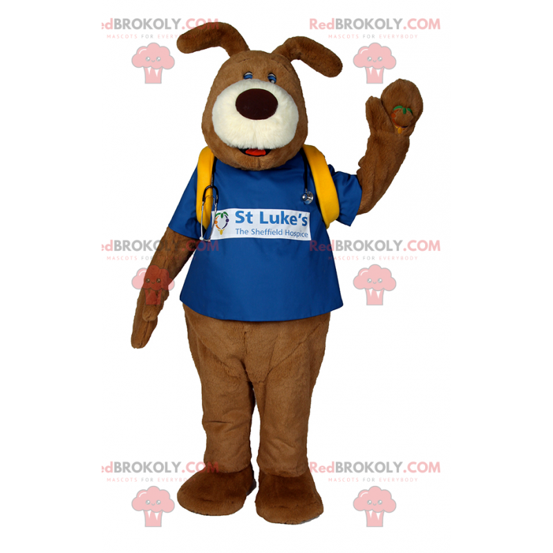Psí maskot s lékařem příslušenství - Redbrokoly.com Psí maskot s lékařem příslušenství - Redbrokoly.com