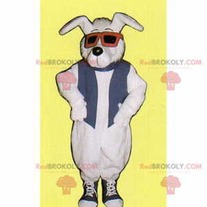 Cachorro mascote com tênis e óculos - Redbrokoly.com